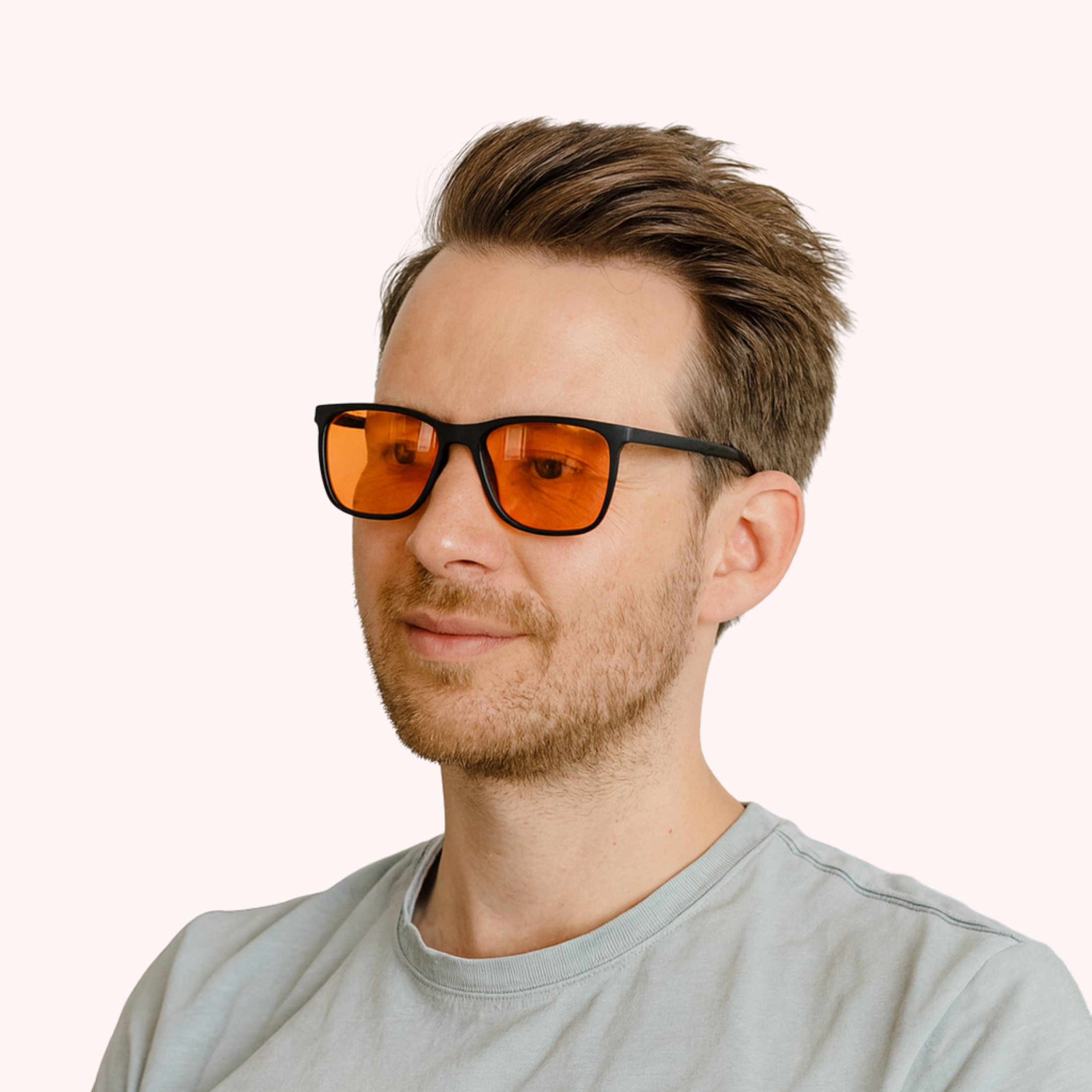 Ljusro™ Blåljusglasögon för bättre sömn – orange/svart – bild 3